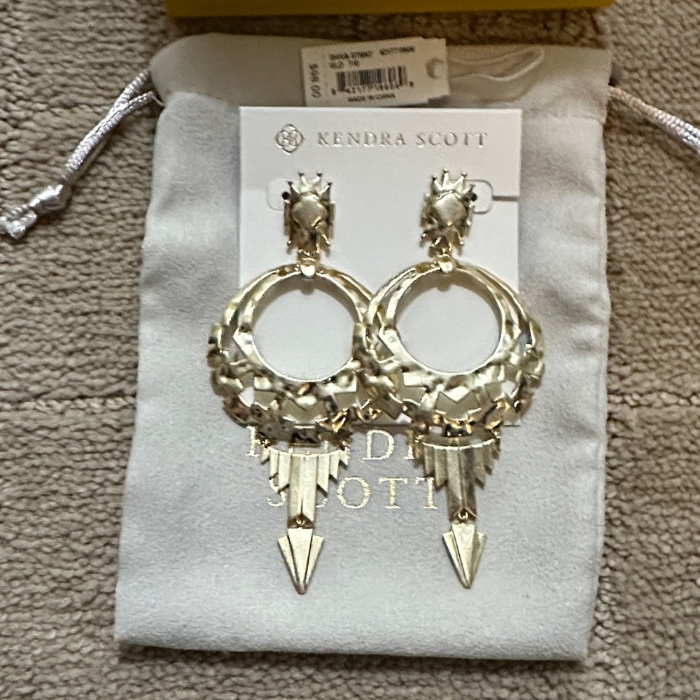 Kendra Scott Gold Shiva Earrings